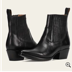 Frye “Sascha” black leather bootie, women’s size 11, new in box!